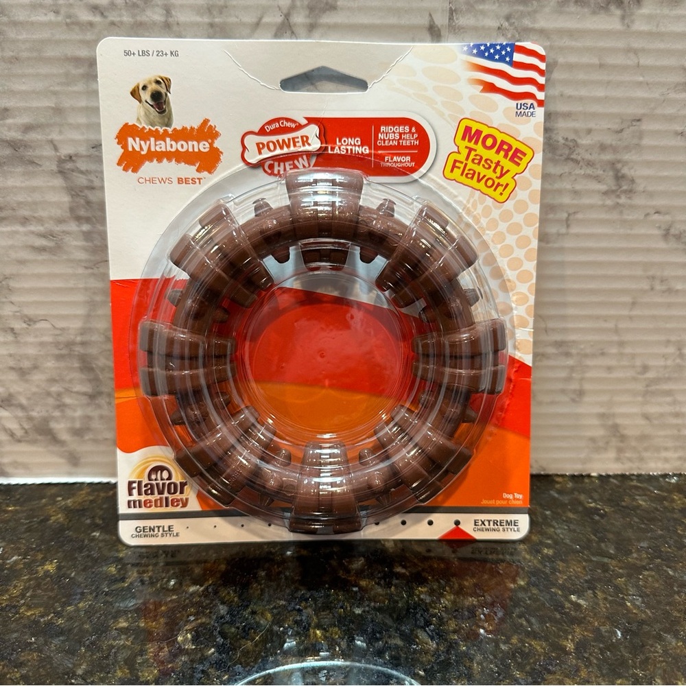 Nylabone Dura Chew Textured Ring - Flavor Medley